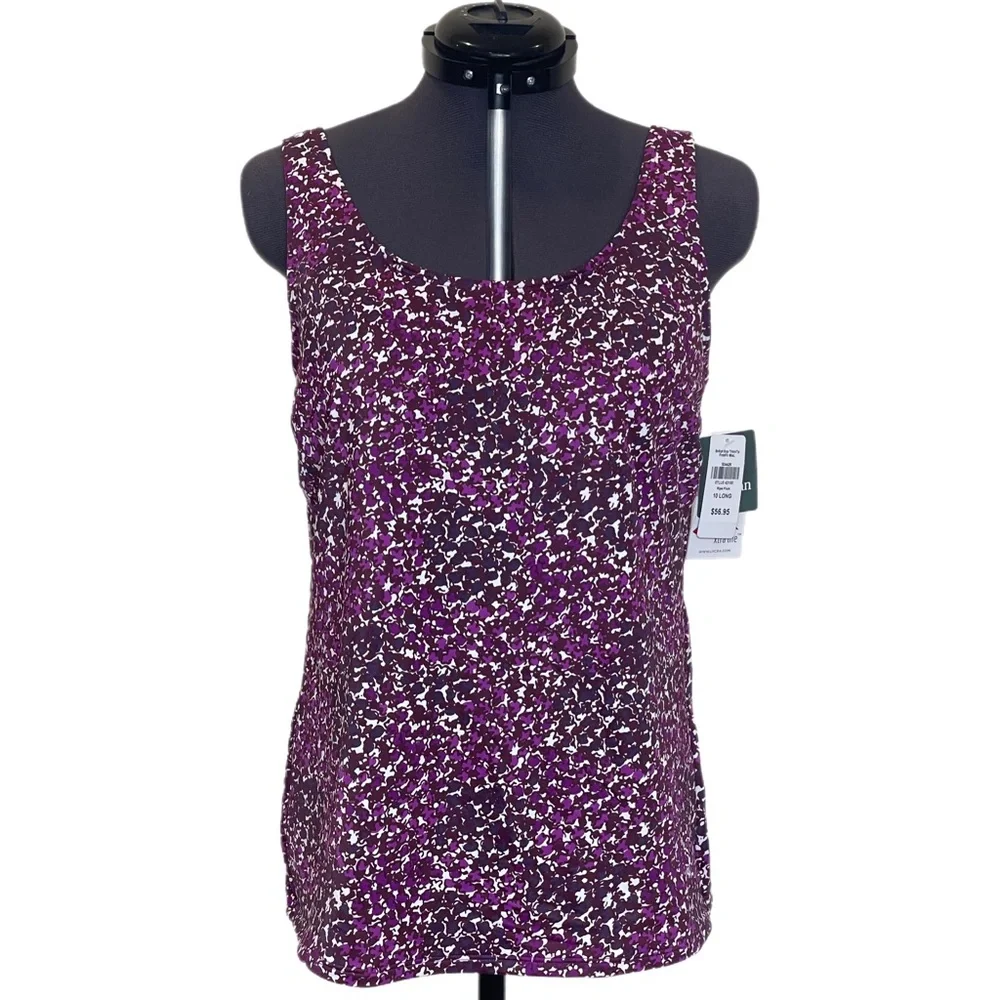 L.L. Bean Scoopneck Tankini Top NWT